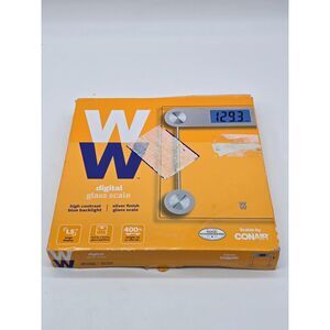 Weight Watchers by Conair Digital Glass Scale 400 lbs Capacity LCD Display NWT